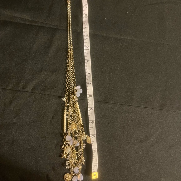 Three strand with charms necklace - Picture 5 of 6